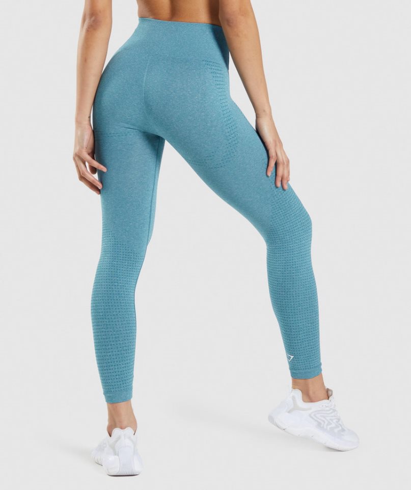 Women's Gymshark Vital Seamless 2.0 Leggings Turquoise | CA 8N35AD